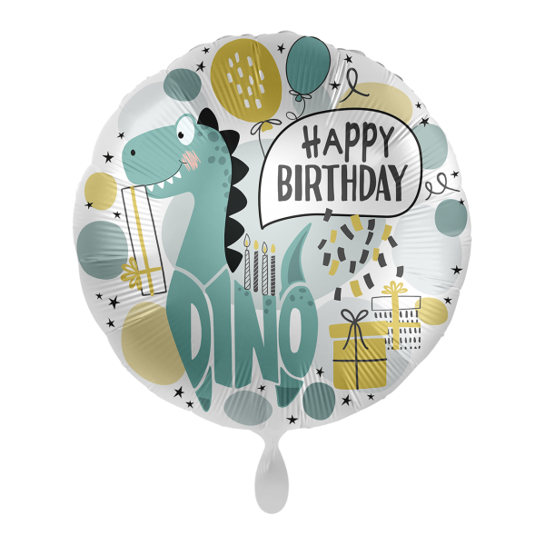 Folienballon - Motiv Cool Dino Party - S - 45cm/0,02m³