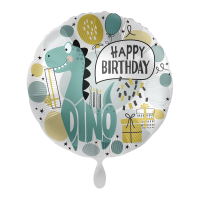 Folienballon - Motiv Happy Birthday Dino Party - S - 45 cm / 0,02 m³