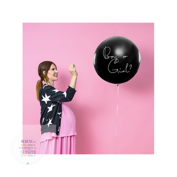 Explosionsballon XXL -  Genderballon Boy or Girl