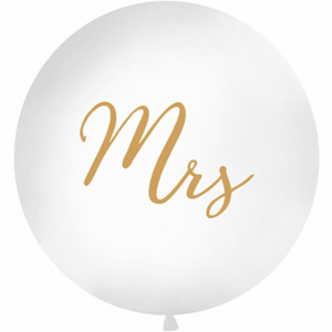 Latexballon - Motiv Mrs - XXXL/Latex - 100 cm/1,00 m&sup3;