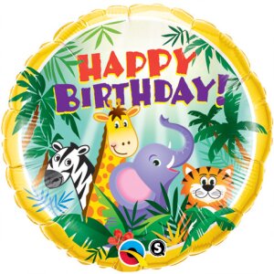Folienballon - Motiv Dschungelparty - S - 45 cm / 0,02...