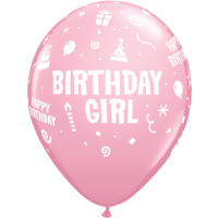 Latexballon - Motiv Birthday Girl (6)
