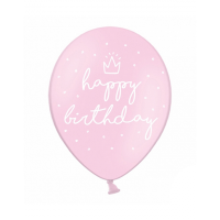 Latexballon - Motiv Happy Birthday rosa (6)