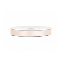 Geschenkband Satin 6 mm Creme