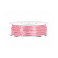 Geschenkband Satin 3 mm Rosa