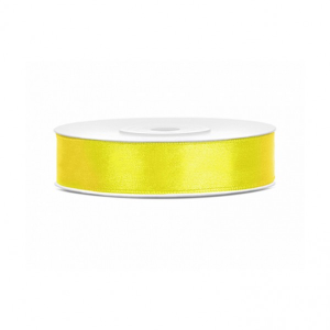 Geschenkband Satin 12 mm Gelb