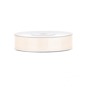 Geschenkband Satin 12 mm Creme