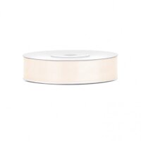 Geschenkband Satin 12 mm Creme