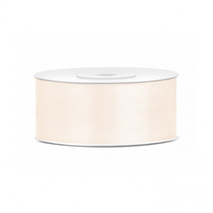 Geschenkband Satin 25 mm Creme