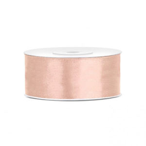 Geschenkband Satin 25 mm Hellpfirsich