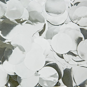 Ballonkonfetti Rund Silber 2cm