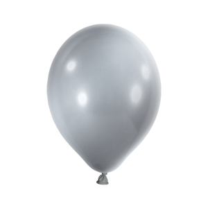 Latexballon Metallic Silber Ø 30 cm (10)