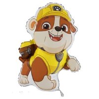 Folienballon - Figur Paw Patrol Rubble - XXL - 80 cm / 0,07 m³
