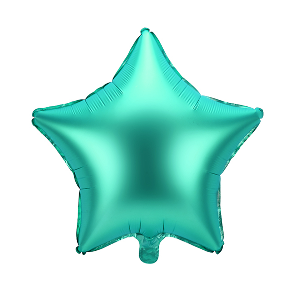 Ballon Stern grün (Satin) - S/Folie - 45cm/0,02m³