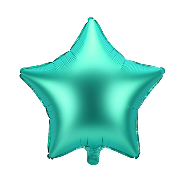 Folienballon - Stern grün (Satin) - S - 45 cm / 0,02...