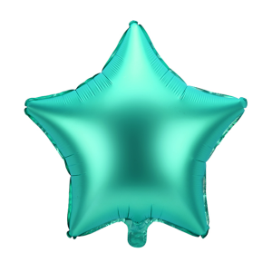 Folienballon - Stern grün (Satin) - S - 45 cm / 0,02...