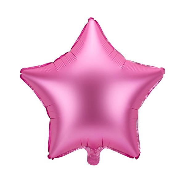 Folienballon Stern pink (Satin) - S - 45cm/0,02m³