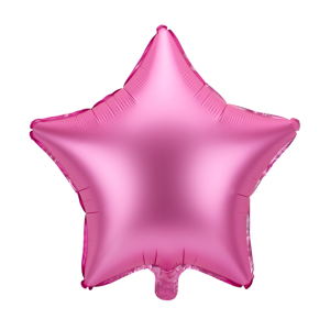 Folienballon - Stern pink (Satin) - S - 45 cm / 0,02 m³