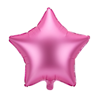 Folienballon Stern pink (Satin) - S - 45cm/0,02m³