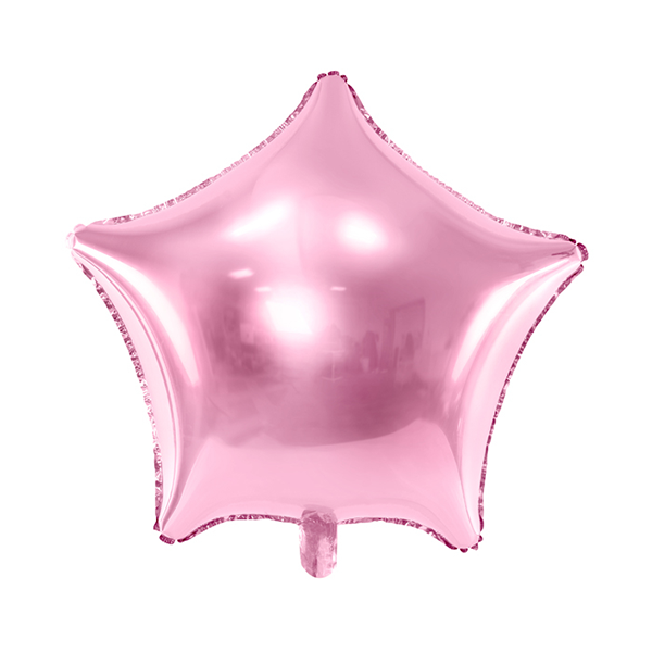 Folienballon Stern rosa - S - 45cm/0,02m³