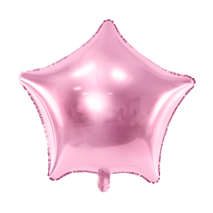 Folienballon - Stern rosa - S - 45 cm / 0,02 m³