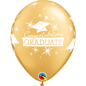 Motivballon Congratulations Graduate Caps