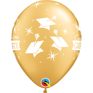 Latexballon - Motiv Congratulations Graduate Caps