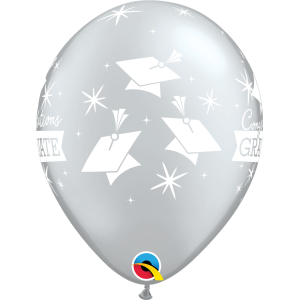 Latexballon - Motiv Congratulations Graduate Caps