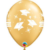 Latexballon - Motiv Congratulations Graduate Caps