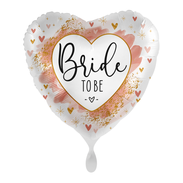 Folienballon - Motiv Bride to be Watercolour - S - 45 cm / 0,02 m³