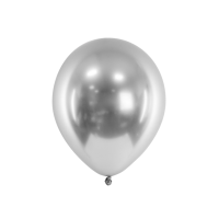 Latexballon Glossy Silber &Oslash; 30cm