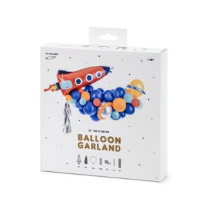 Ballongirlande Rocket - 2,5m/Latex/Folie - DIY