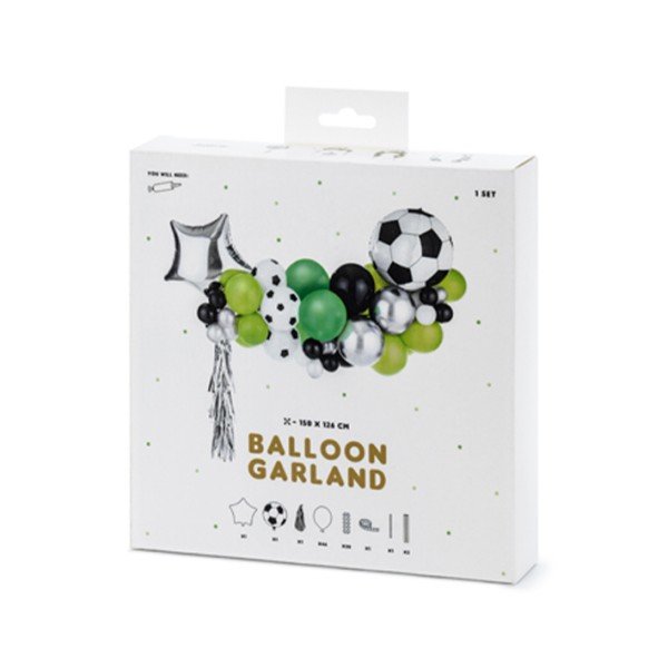 Ballongirlande Fussball (DIY)