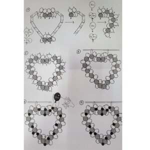 Ballon-Set - Herzbogen Rose &amp; White &amp; Gold (DIY)