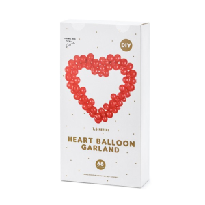 Ballon-Set - Herzbogen Red (DIY)