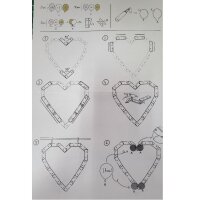 Ballon-Set - Herzbogen White & Gold (DIY)
