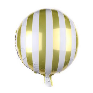 Ballonset Streifen XL Rosa &amp; Gold