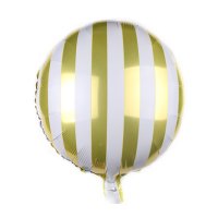 Ballonset Streifen XL Rosa & Gold