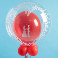 Latexballon - Motiv Liebespaar I