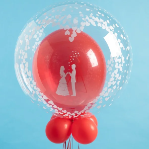 Latexballon - Motiv Liebespaar II