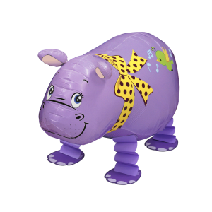 Folienballon - Airwalker Hippo - L - 55 cm / 0,06 m³