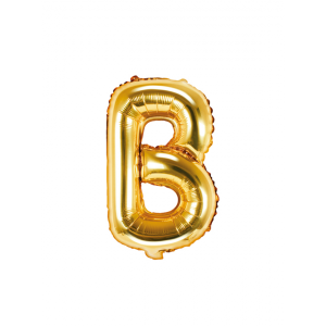 Ballon Buchstabe B, 40cm - gold - luft befüllend