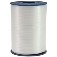 Kräuselband - Präsentband - America perlmuttweiß, 5mm x 500m