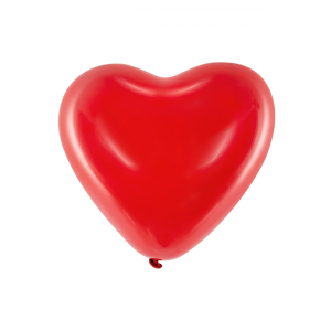 Herzballon Rot Ø 23cm (100)