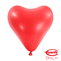 Latex-Herzballon Rot - S - 30 cm / 0,02 m³