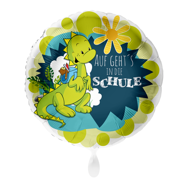 Folienballon - Motiv Auf gehts in die Schule - S - 45 cm...