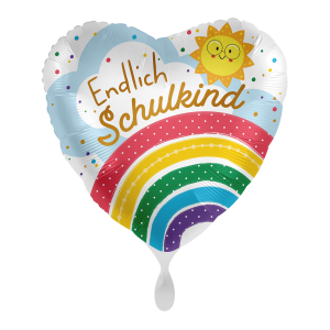 Ballon Endlich Schulkind - S/Folie - 45cm/0,02m³