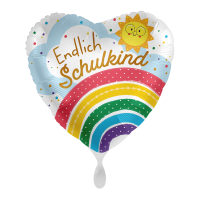 Ballon Endlich Schulkind - S/Folie - 45cm/0,02m&sup3;
