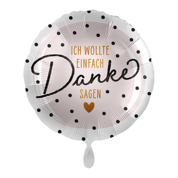 Folienballon - Motiv Danke II - S - 43cm/0,02m³