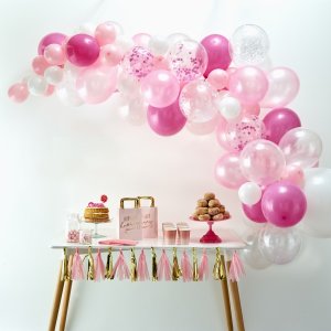 Ballongirlande-Set Pink - 4m/Latex - DIY